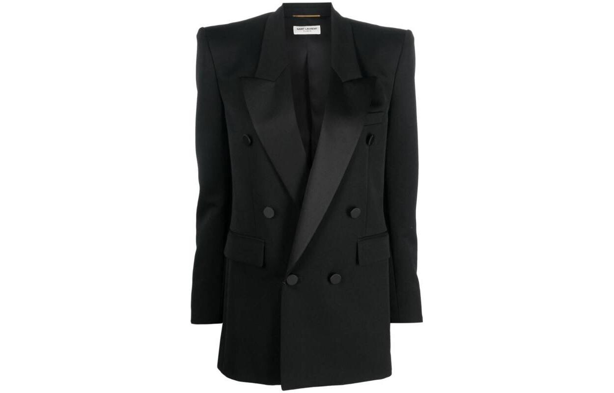 Деловой костюм женский черный Saint Laurent 
Деловой костюм женский черный Saint Laurent