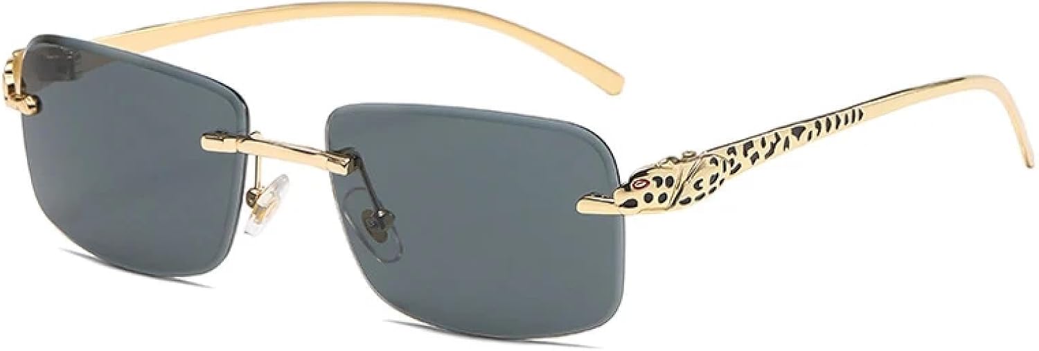 Солнцезащитные очки с защитой от УФ-излучения UV400 | Без оправы, металлический леопардовый принт | Для женщин и мужчин, для занятий спортом на открытом воздухе и вождения DSVIGF, Gold Black
Солнцезащитные очки с защитой от УФ-излучения UV400 | Без оправы, металлический леопардовый принт | Для женщин и мужчин, для занятий спортом на открытом воздухе и вождения DSVIGF, Gold Black