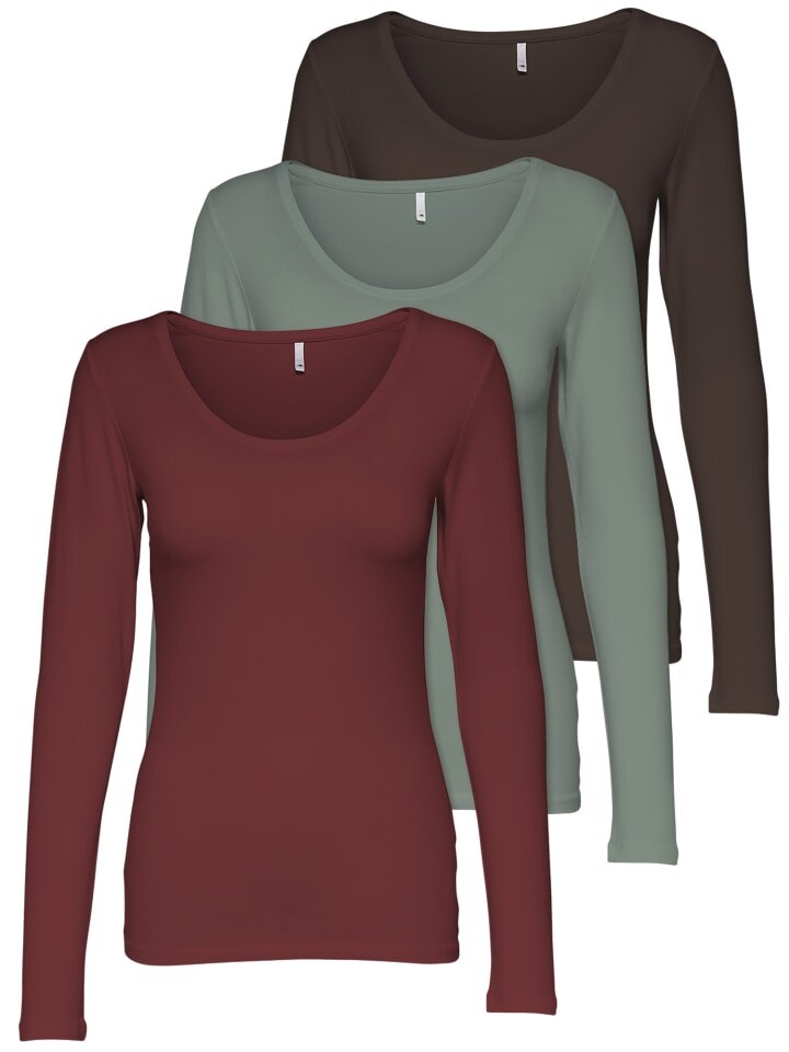 Лонгслив ONLY 3er-Set Basic Langarmshirt, цвет Mix7 SA/HF/LP
Лонгслив ONLY 3er-Set Basic Langarmshirt, цвет Mix7 SA/HF/LP