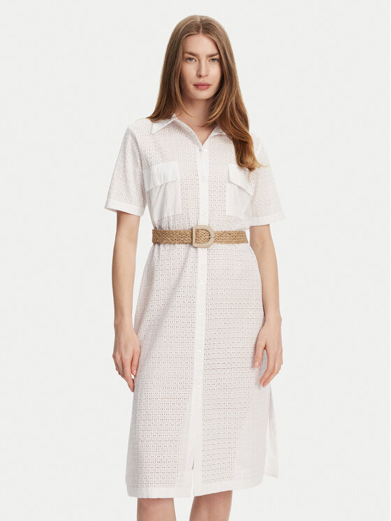 Платье-Рубашка стандартный крой BC133 Selmark, белый
Платье-Рубашка стандартный крой BC133 Selmark, белый