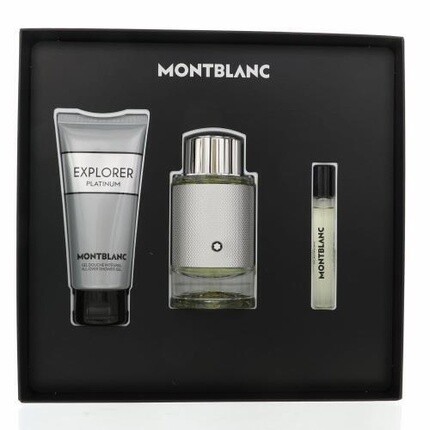 Mont Blanc Explorer Platinum 3 Piece Gift Set 3.3oz Eau de
Mont Blanc Explorer Platinum 3 Piece Gift Set 3.3oz Eau de
