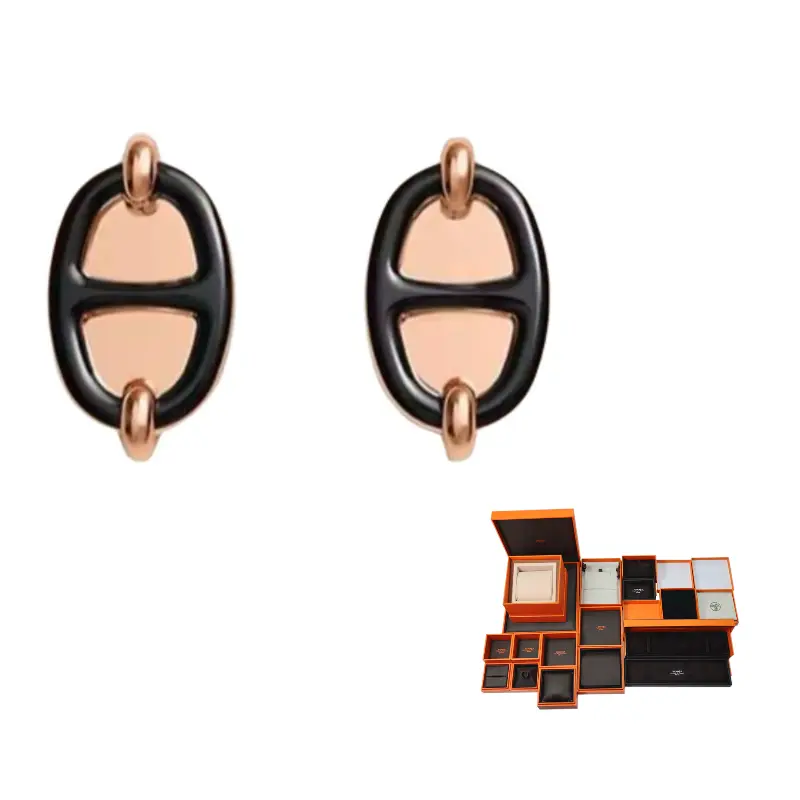 HERMES Металлические серьги женские черные
HERMES Металлические серьги женские черные