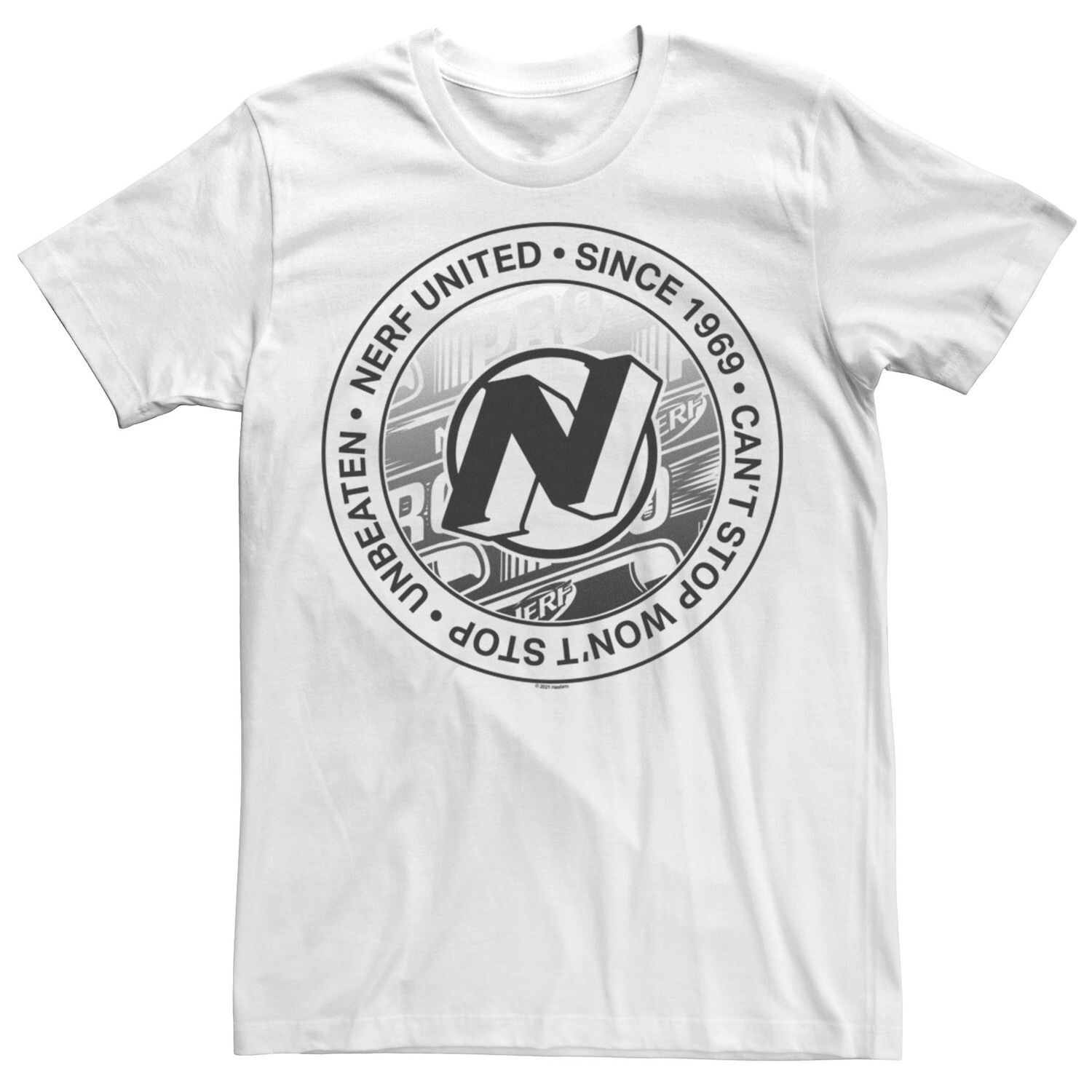 Мужская футболка с логотипом Nerf United "Since 1969" Licensed Character
Мужская футболка с логотипом Nerf United "Since 1969" Licensed Character