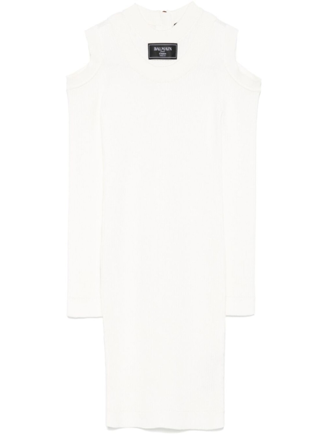 Balmain платье мини в рубчик, белый
Balmain платье мини в рубчик, белый