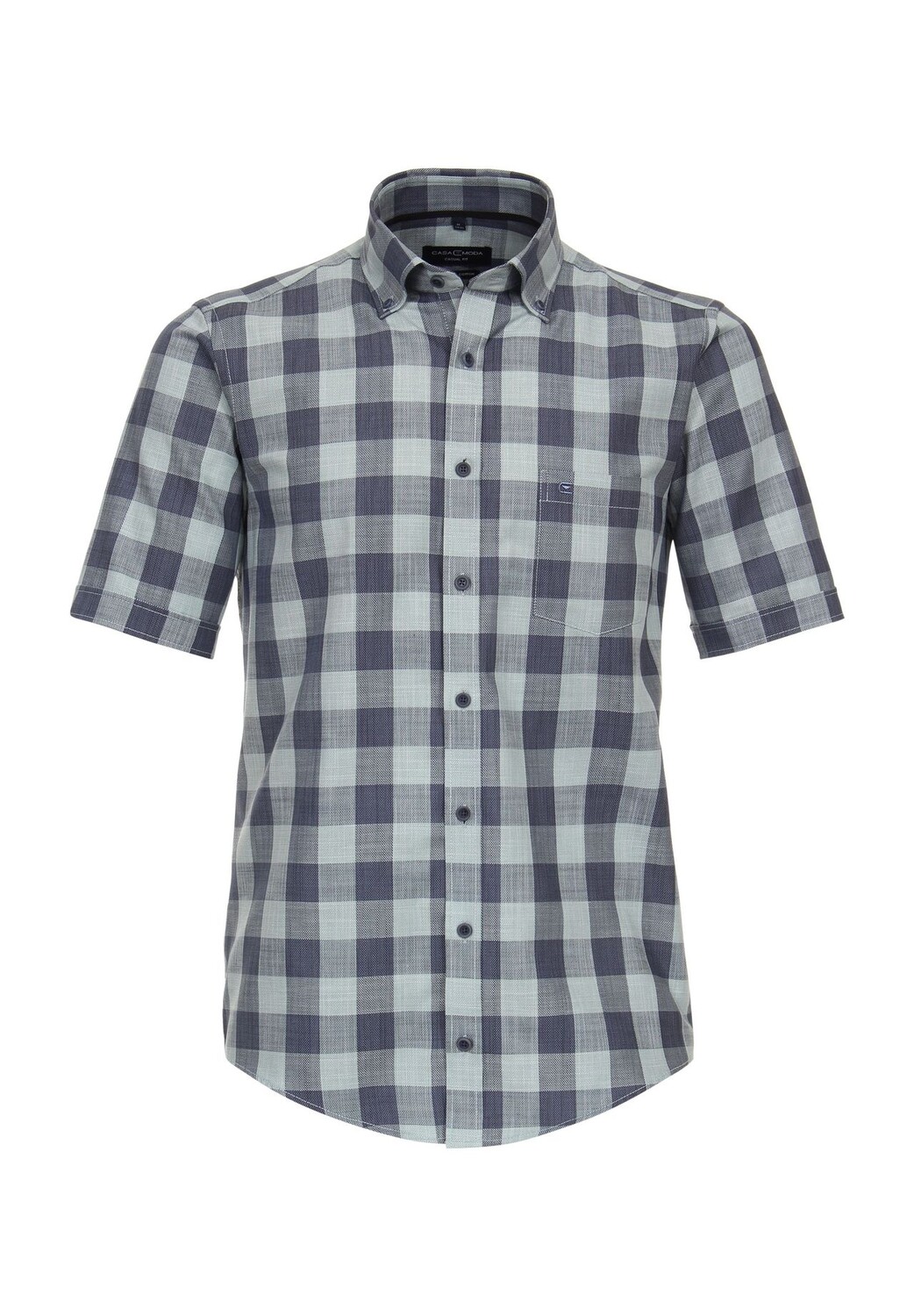 Мужская повседневная рубашка в клетку с короткими рукавами, повседневного кроя CASAMODA, бирюзовый
Мужская повседневная рубашка в клетку с короткими рукавами, повседневного кроя CASAMODA, бирюзовый