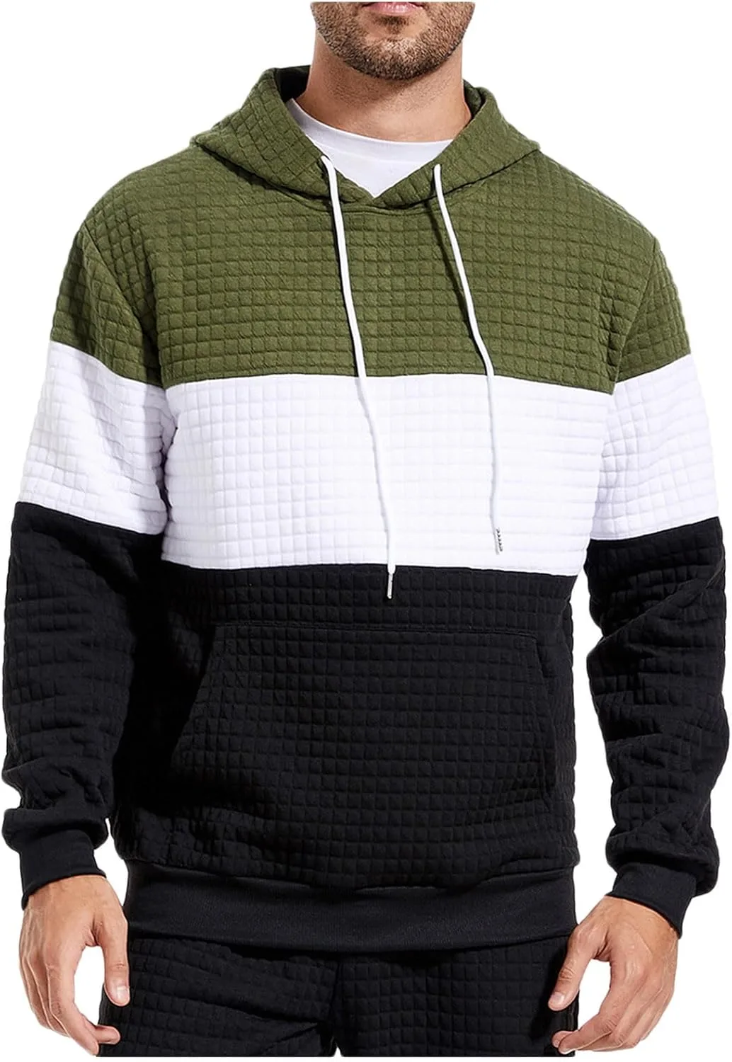 Мужская толстовка с капюшоном Color Block и карманами-кенгуру
Мужская толстовка с капюшоном Color Block и карманами-кенгуру