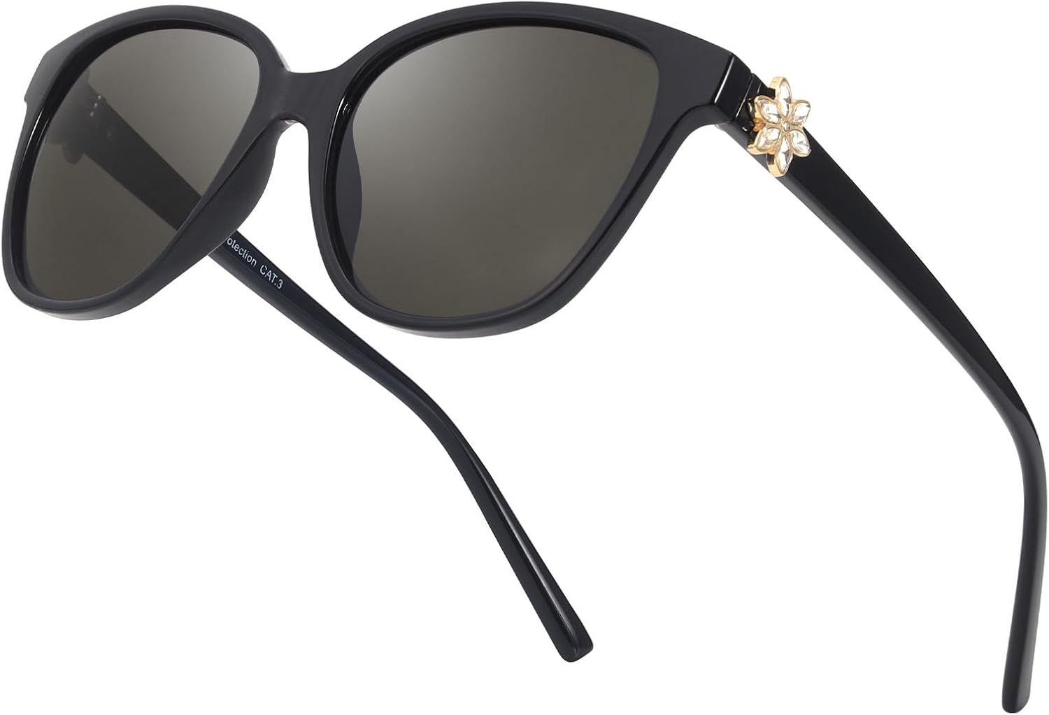 Женские поляризованные солнцезащитные очки LVIOE «Кошачий глаз»: модные классические ретро-очки с защитой от УФ-излучения UV400 для вождения, рыбалки LS1205, A1 Black/Grey
Женские поляризованные солнцезащитные очки LVIOE «Кошачий глаз»: модные классические ретро-очки с защитой от УФ-излучения UV400 для вождения, рыбалки LS1205, A1 Black/Grey