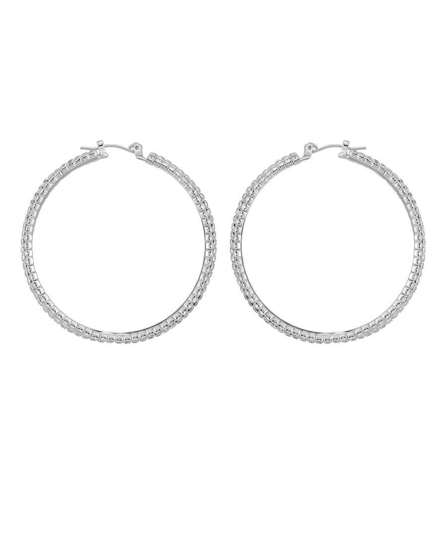 Серьги-кольца большого размера, украшенные стразами GUESS, Silver
Серьги-кольца большого размера, украшенные стразами GUESS, Silver