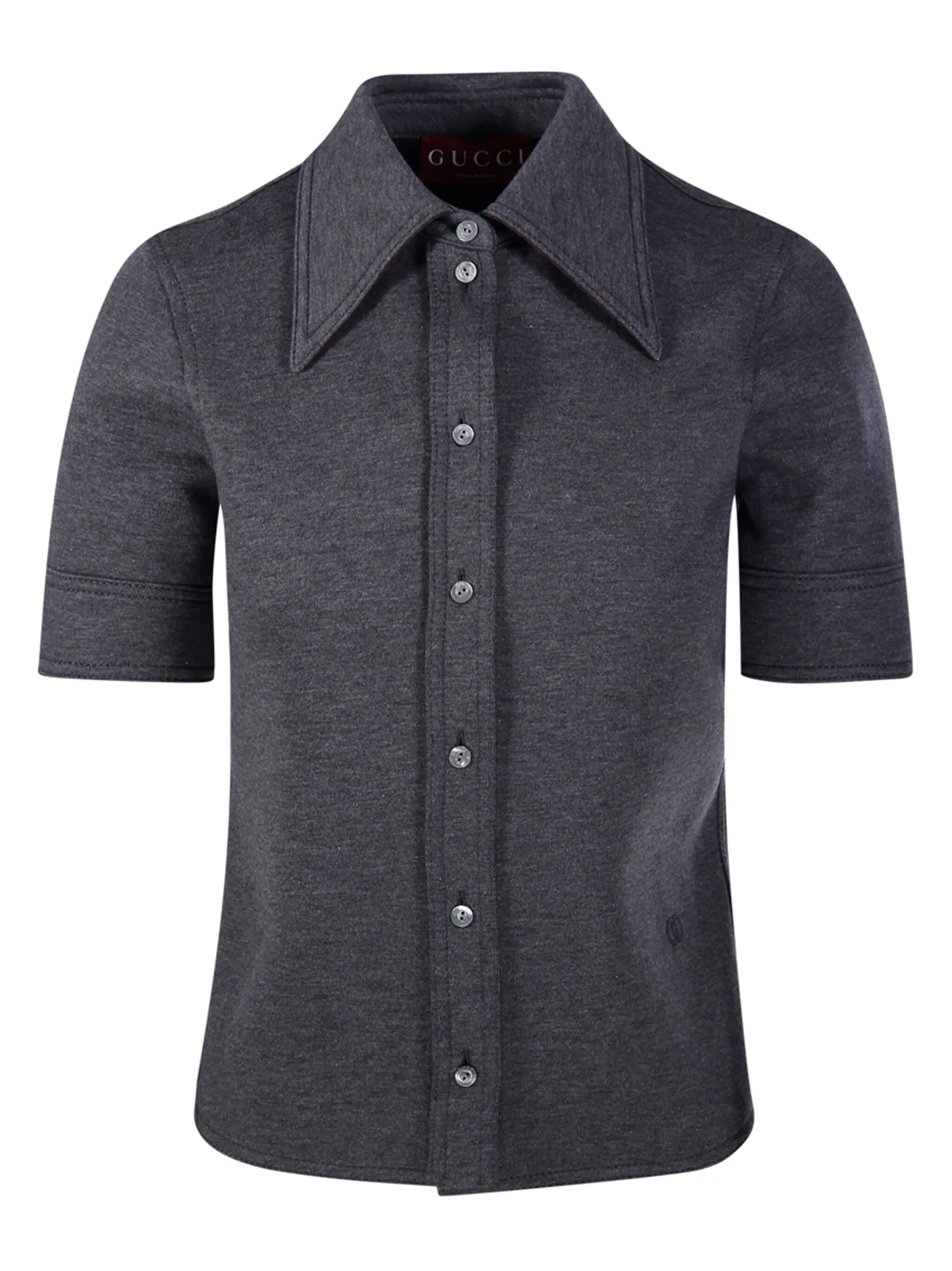 Рубашка с воротником на пуговицах Gucci, серый
Рубашка с воротником на пуговицах Gucci, серый