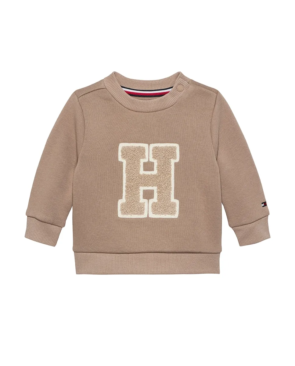 Свитшот для мальчика с текстурированным логотипом спереди Tommy Hilfiger, песочный
Свитшот для мальчика с текстурированным логотипом спереди Tommy Hilfiger, песочный