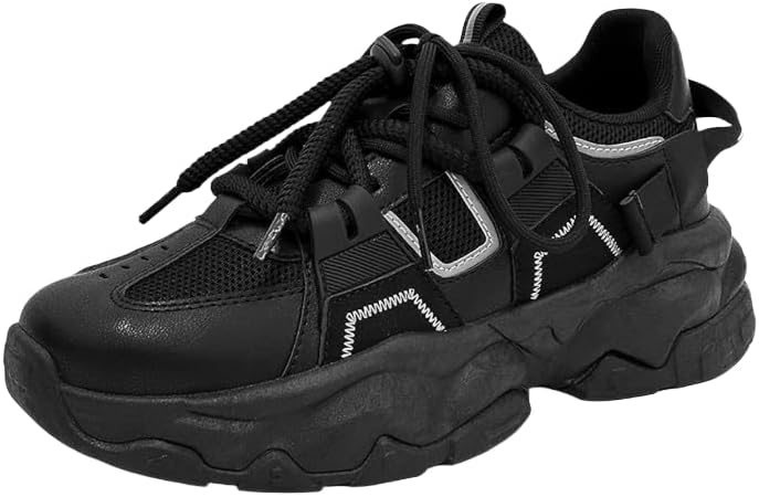 Мужские массивные кроссовки, модные кроссовки для мужчин, комфортные кожаные повседневные туфли на шнуровке с платформой Hhhchpm, черный
Мужские массивные кроссовки, модные кроссовки для мужчин, комфортные кожаные повседневные туфли на шнуровке с платформой Hhhchpm, черный