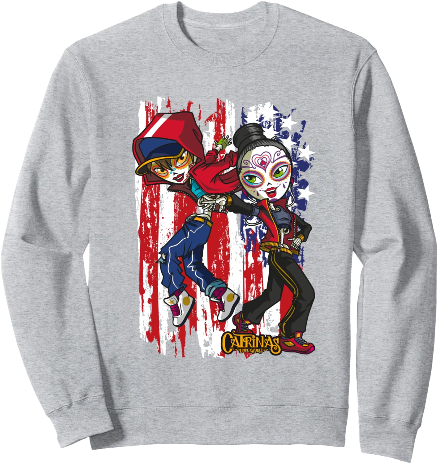 Подземный мир Катрины - красочная толстовка с дизайном ко Дню мертвых Catrinas, серый
Подземный мир Катрины - красочная толстовка с дизайном ко Дню мертвых Catrinas, серый