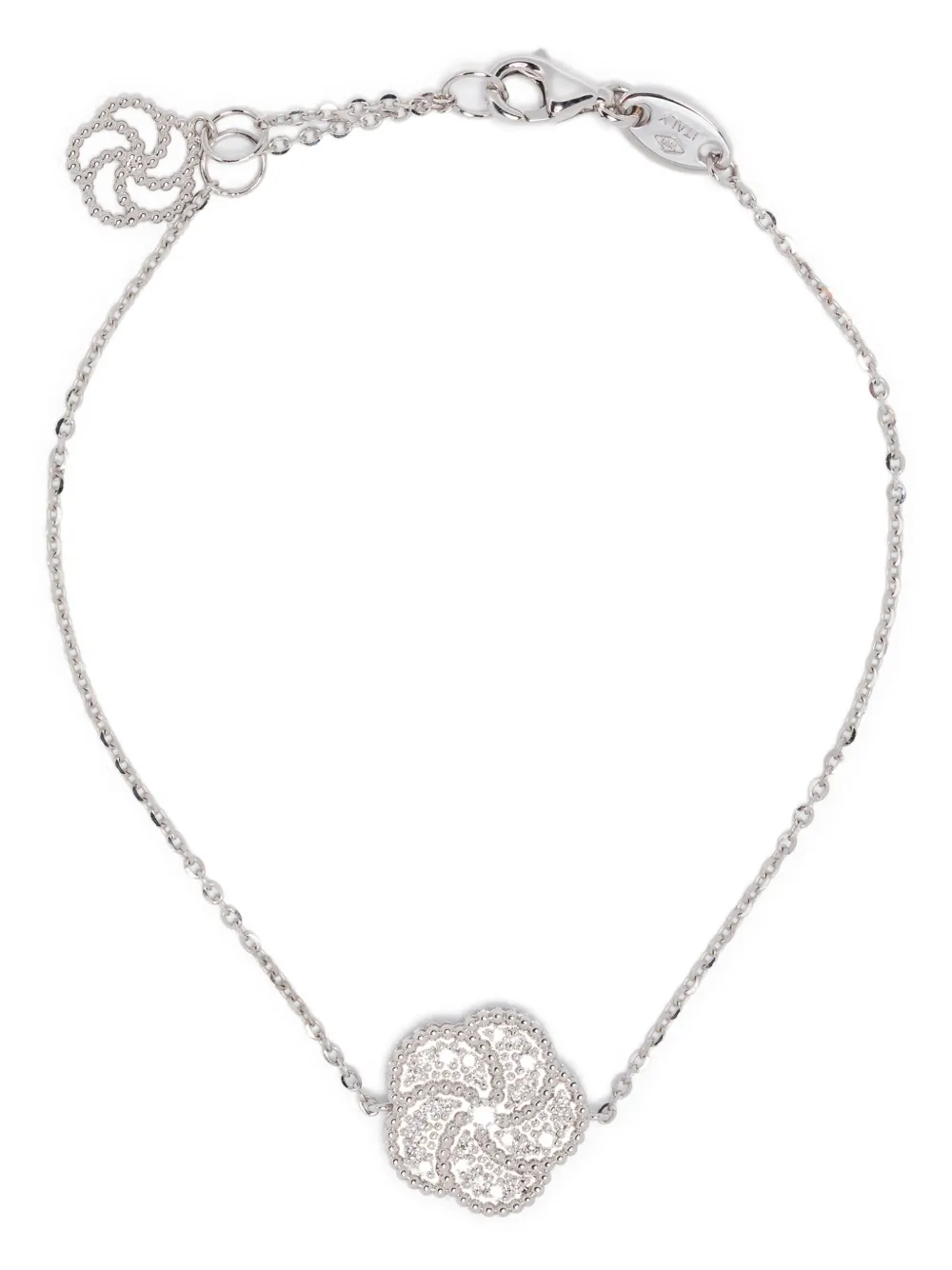 Браслет из белого золота с бриллиантами LA PRIMA GIOIELLI, серебряный 
Браслет из белого золота с бриллиантами LA PRIMA GIOIELLI, серебряный