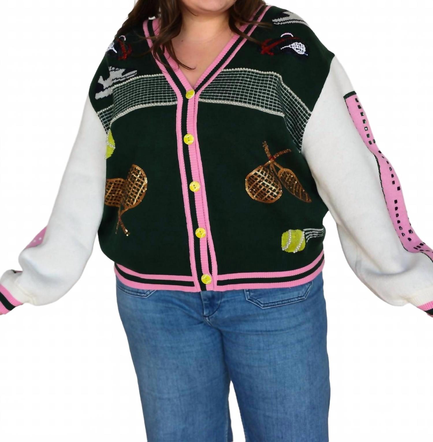 Цветной винтажный теннисный кардиган QUEEN OF SPARKLES, мультиколор
Цветной винтажный теннисный кардиган QUEEN OF SPARKLES, мультиколор