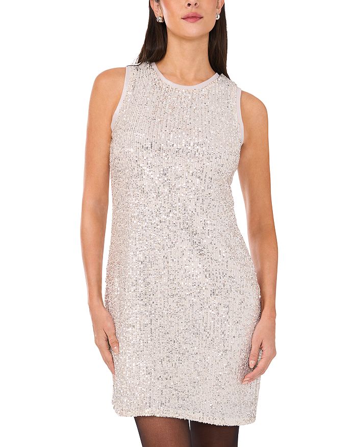Мини-платье без рукавов с пайетками 1.STATE, серебряный
Мини-платье без рукавов с пайетками 1.STATE, серебряный