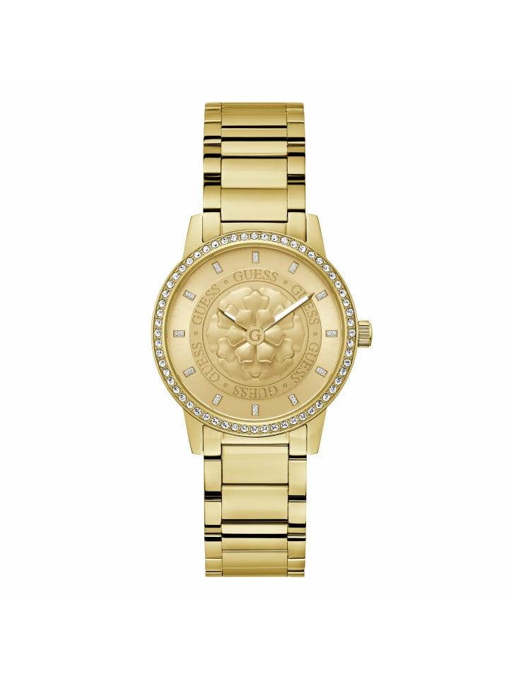 Guess Аналоговые женские часы в золоте
Guess Аналоговые женские часы в золоте