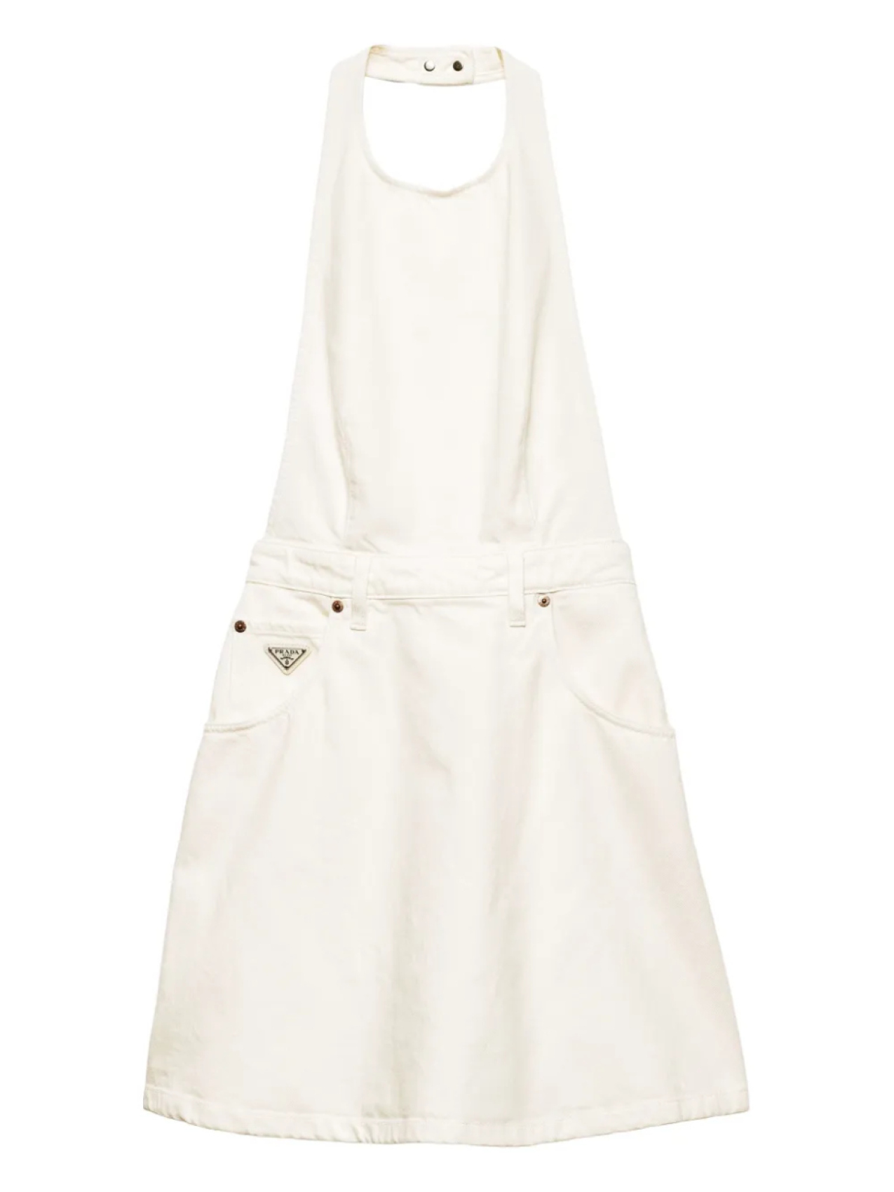 Мини-платье из денима Prada, белый
Мини-платье из денима Prada, белый