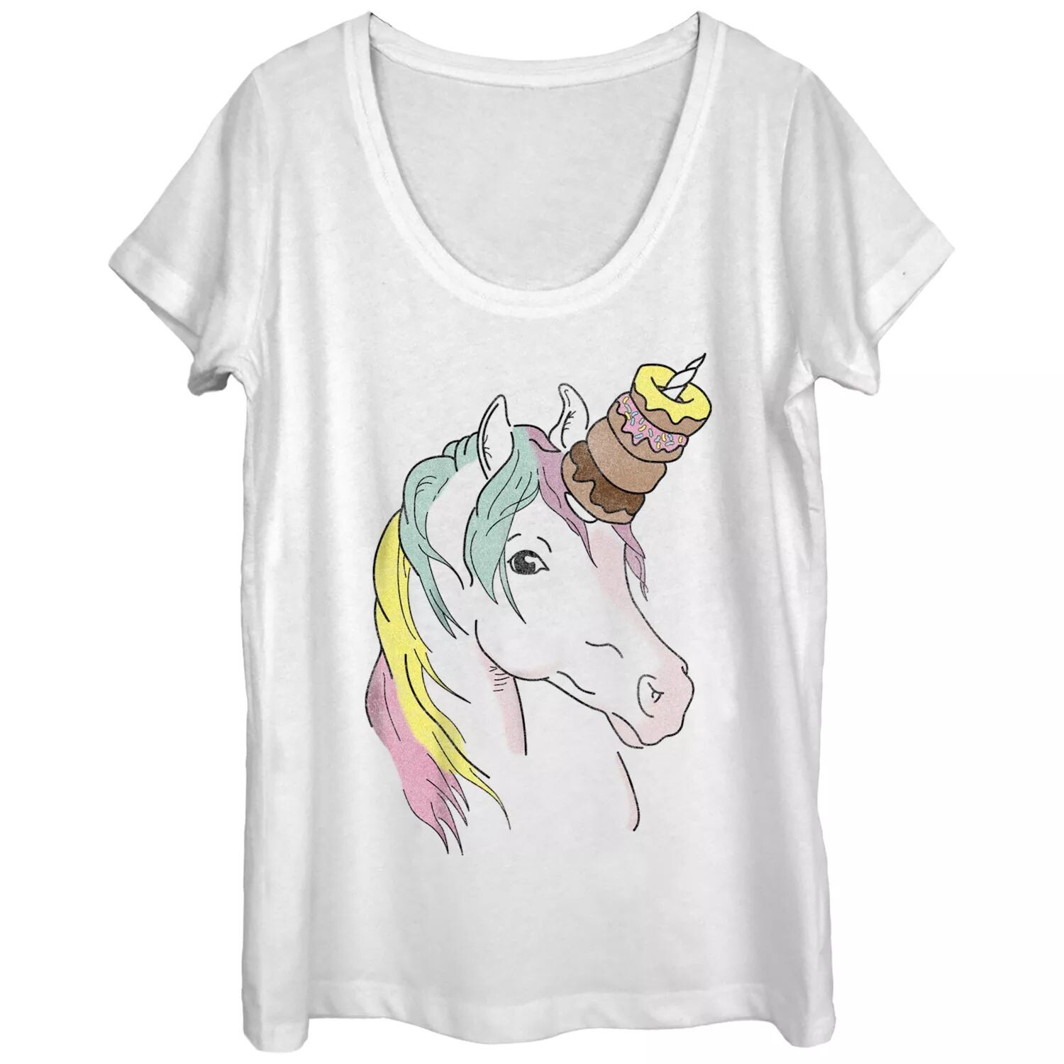 Футболка с изображением единорога и пончиков для юниоров
Футболка с изображением единорога и пончиков для юниоров