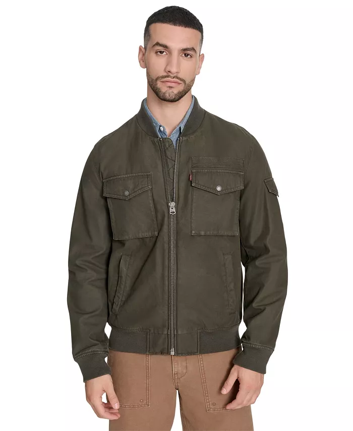 Мужская хлопковая военная куртка-бомбер Levi'S, зеленый
Мужская хлопковая военная куртка-бомбер Levi'S, зеленый