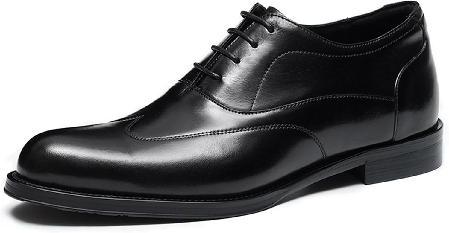 Мужские броги оксфорды с встроенной подошвой для увеличения роста, шнуровкой, крыловидным узором, из натуральной кожи, туфли под смокинг для вечеринок и свадеб HLASMSPE, черный
Мужские броги оксфорды с встроенной подошвой для увеличения роста, шнуровкой, крыловидным узором, из натуральной кожи, туфли под смокинг для вечеринок и свадеб HLASMSPE, черный