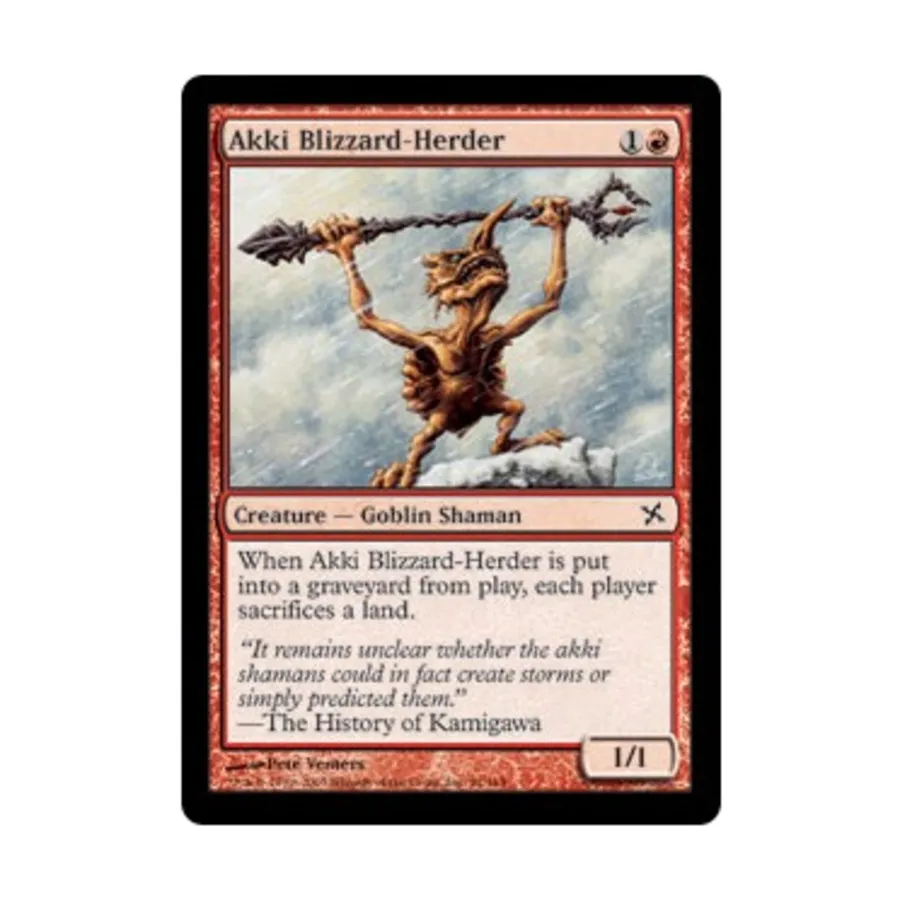 CCG Акки Близзард-Хердер (К), MTG - Betrayers of Kamigawa
CCG Акки Близзард-Хердер (К), MTG - Betrayers of Kamigawa