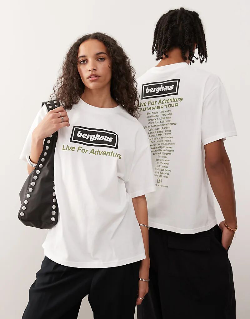 Футболка Berghaus унисекс для приключенческого тура чисто белого цвета
Футболка Berghaus унисекс для приключенческого тура чисто белого цвета