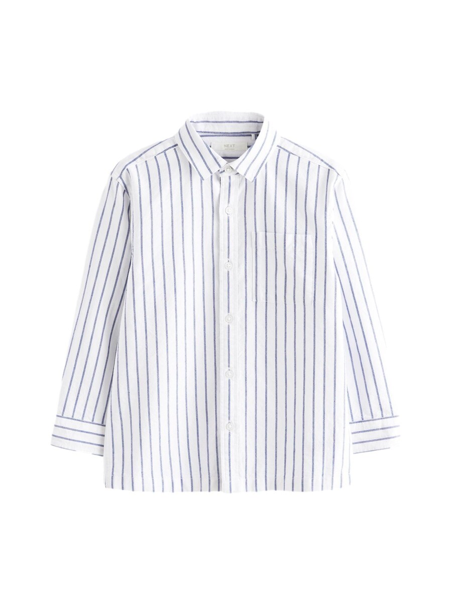 Рубашка обычного кроя на пуговицах Next, белый
Рубашка обычного кроя на пуговицах Next, белый