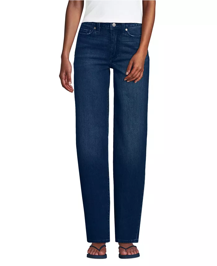 Женские джинсы прямого кроя из мягкого денима со средней посадкой Lands' End, синий
Женские джинсы прямого кроя из мягкого денима со средней посадкой Lands' End, синий