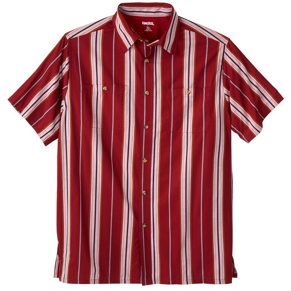Мужская спортивная рубашка в полоску с короткими рукавами Kingsize в большую и высокую полоску KingSize, цвет Pink Stripe
Мужская спортивная рубашка в полоску с короткими рукавами Kingsize в большую и высокую полоску KingSize, цвет Pink Stripe