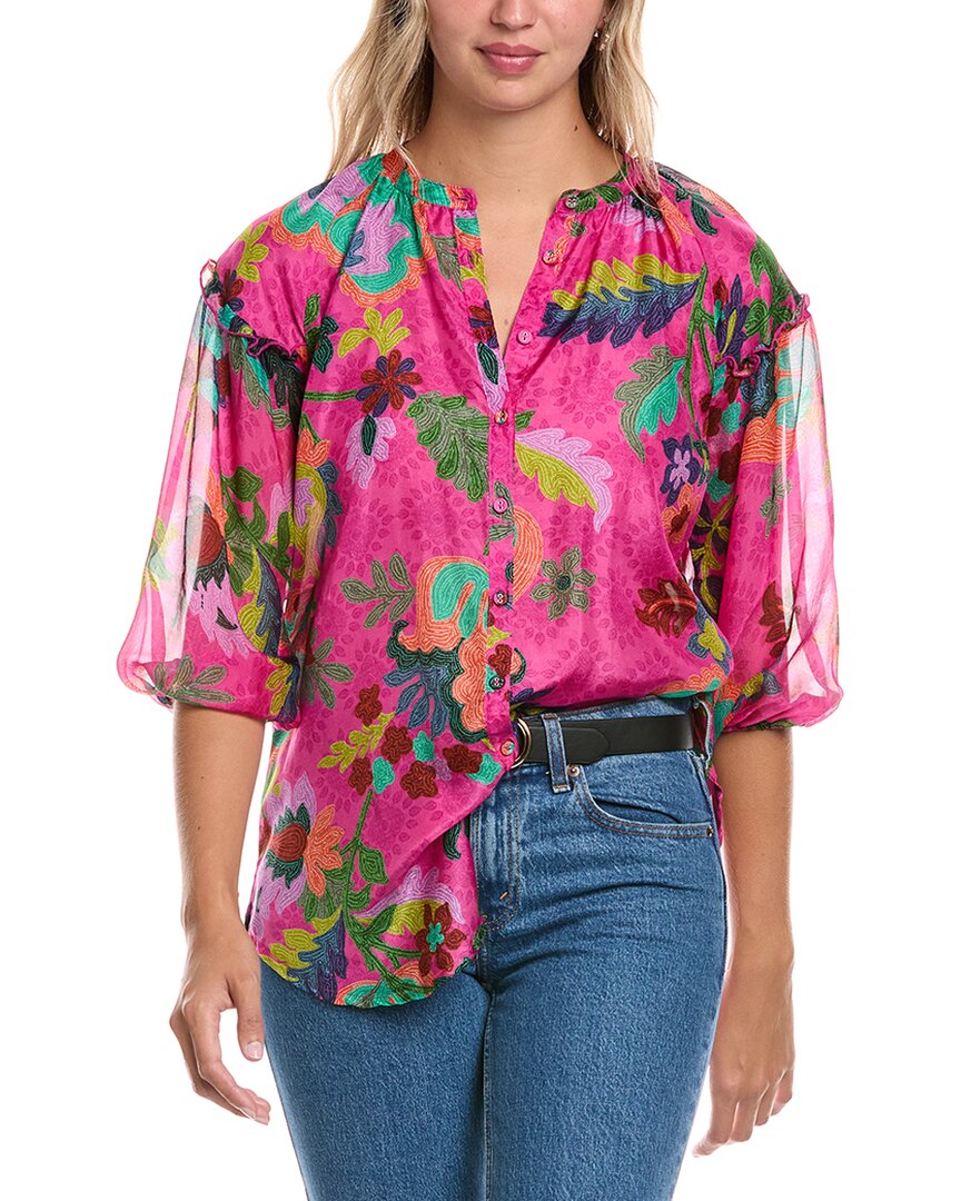 Джонни Вас Ханнс Шелковая туника Johnny Was, розовый
Джонни Вас Ханнс Шелковая туника Johnny Was, розовый