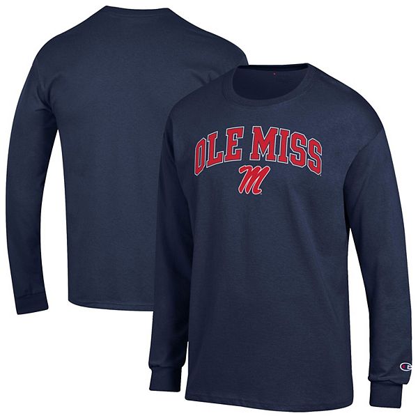 Мужская футболка с длинным рукавом navy ole miss rebels arch over logo Champion
Мужская футболка с длинным рукавом navy ole miss rebels arch over logo Champion