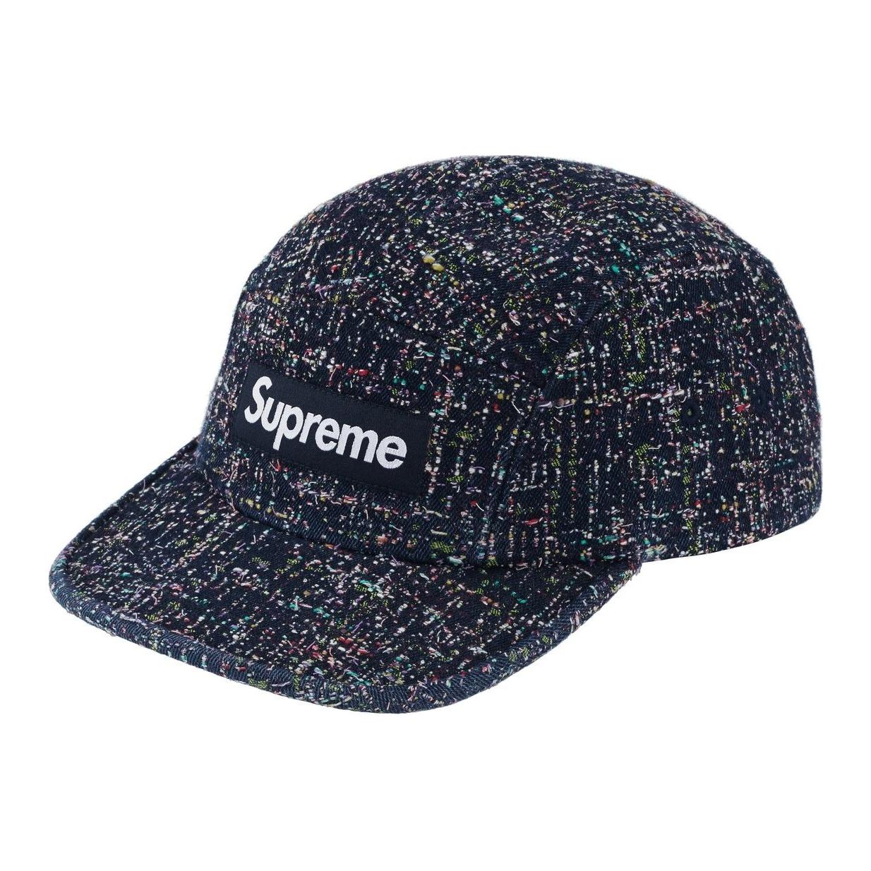Supreme Джинсовая шапка с букле, Indigo/Blue 
Supreme Джинсовая шапка с букле, Indigo/Blue