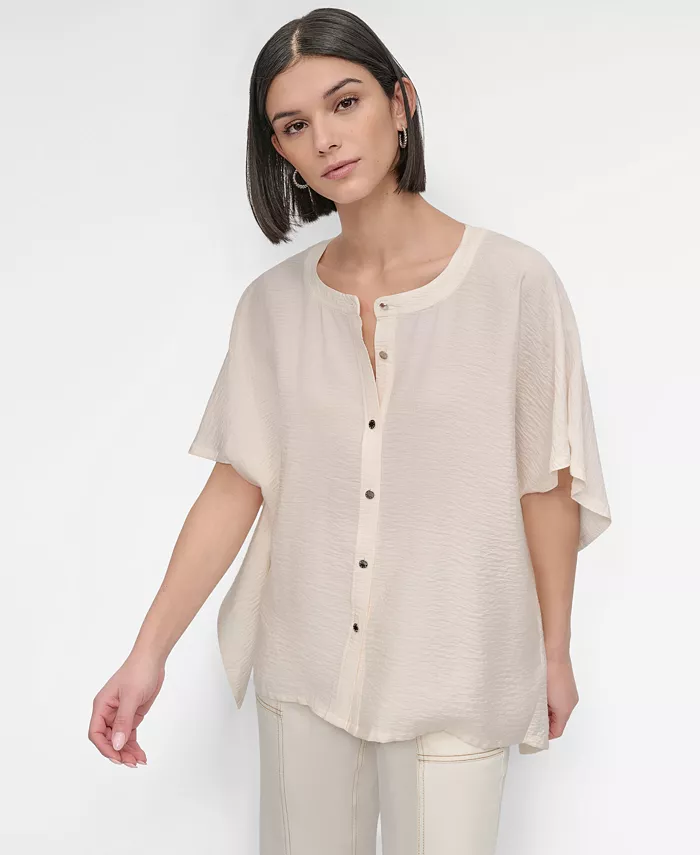 Женская блузка из шифона Flowy Voile DKNY, белый
Женская блузка из шифона Flowy Voile DKNY, белый