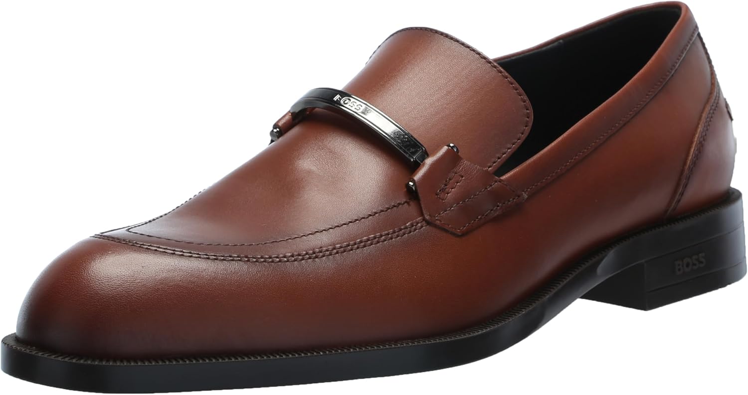 BOSS Мужские лоферы Tayil Smooth Leather Bit, Acorn Brown
BOSS Мужские лоферы Tayil Smooth Leather Bit, Acorn Brown