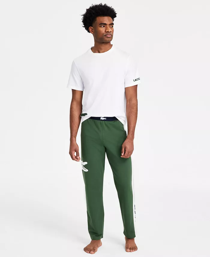 Мужские пижамные брюки с логотипом для отдыха Lacoste, зеленый
Мужские пижамные брюки с логотипом для отдыха Lacoste, зеленый
