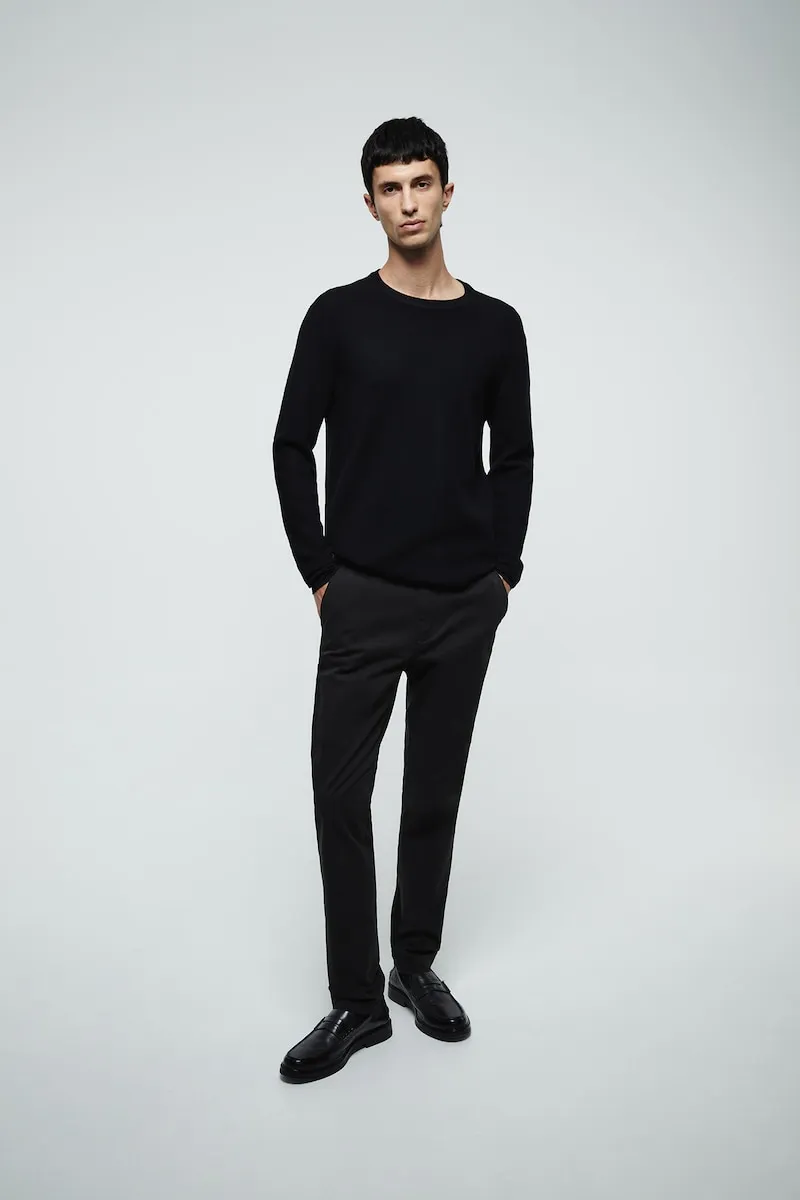 Узкие хлопковые брюки Sfera, черный
Узкие хлопковые брюки Sfera, черный