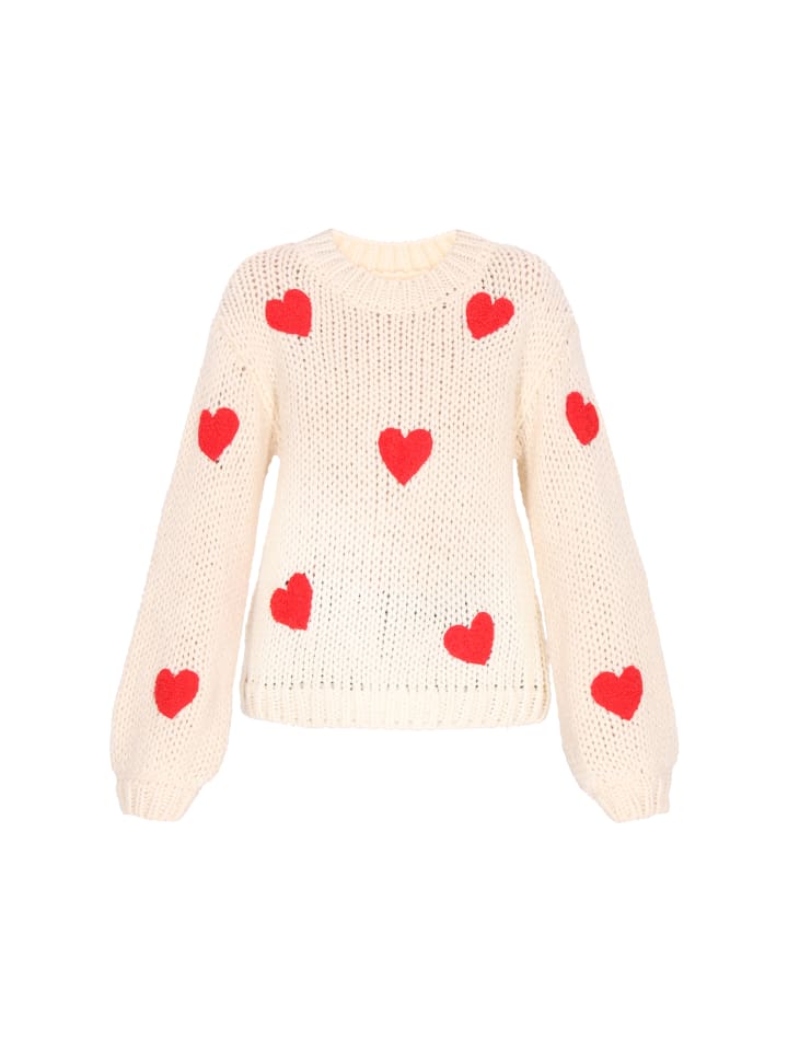 Женский свитер в кремово-красном цвете myMo
Женский свитер в кремово-красном цвете myMo