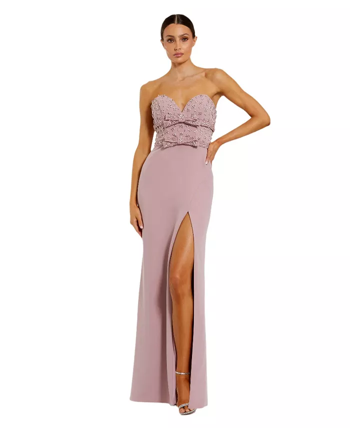 Женское платье без бретелек с вырезом сердечком из крепа Mac Duggal, розовый
Женское платье без бретелек с вырезом сердечком из крепа Mac Duggal, розовый