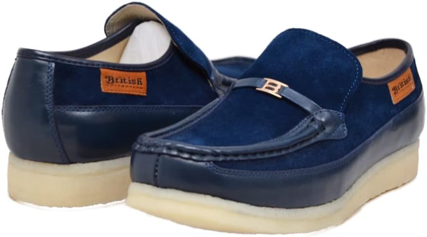 Мужские слипоны British Collection Power Plus из замши с комфортной посадкой и эффектной золотой пряжкой B
Мужские слипоны British Collection Power Plus из замши с комфортной посадкой и эффектной золотой пряжкой B