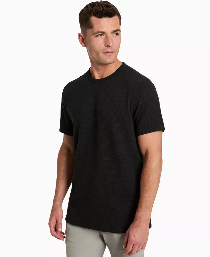 Мужская футболка приталенного кроя с фактурной отделкой Kenneth Cole, черный
Мужская футболка приталенного кроя с фактурной отделкой Kenneth Cole, черный