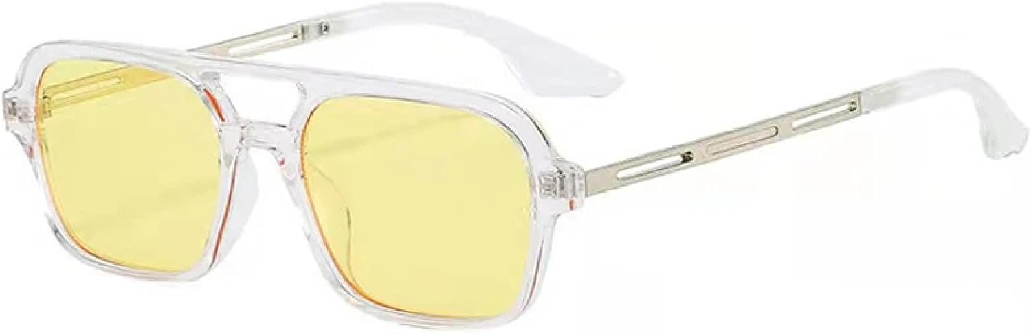 Ретро солнцезащитные очки для женщин, модные, с прозрачными линзами цвета океана, защита от УФ-излучения UV400, модные для мужчин, металлические HHZZYVY, Transparent Yellow
Ретро солнцезащитные очки для женщин, модные, с прозрачными линзами цвета океана, защита от УФ-излучения UV400, модные для мужчин, металлические HHZZYVY, Transparent Yellow