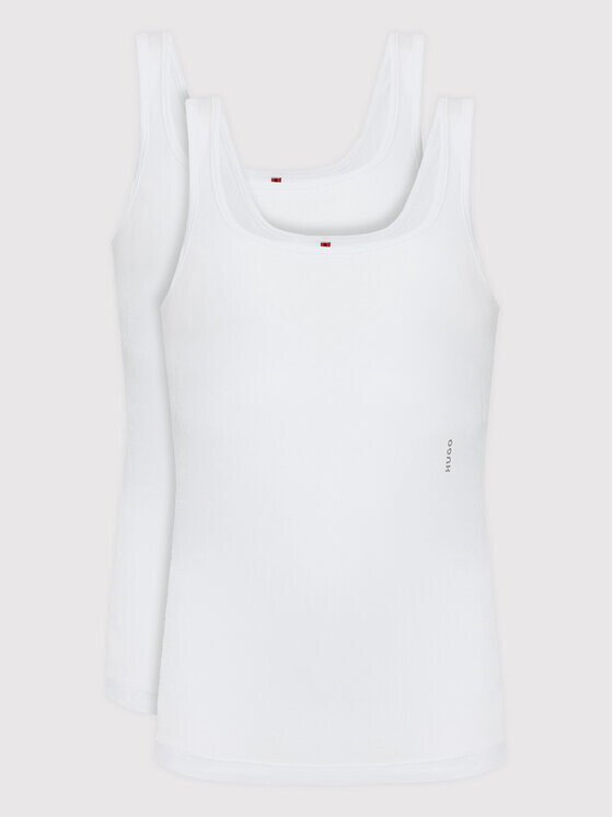 Комплект из 2 топов стандартной посадки Hugo, белый
Комплект из 2 топов стандартной посадки Hugo, белый