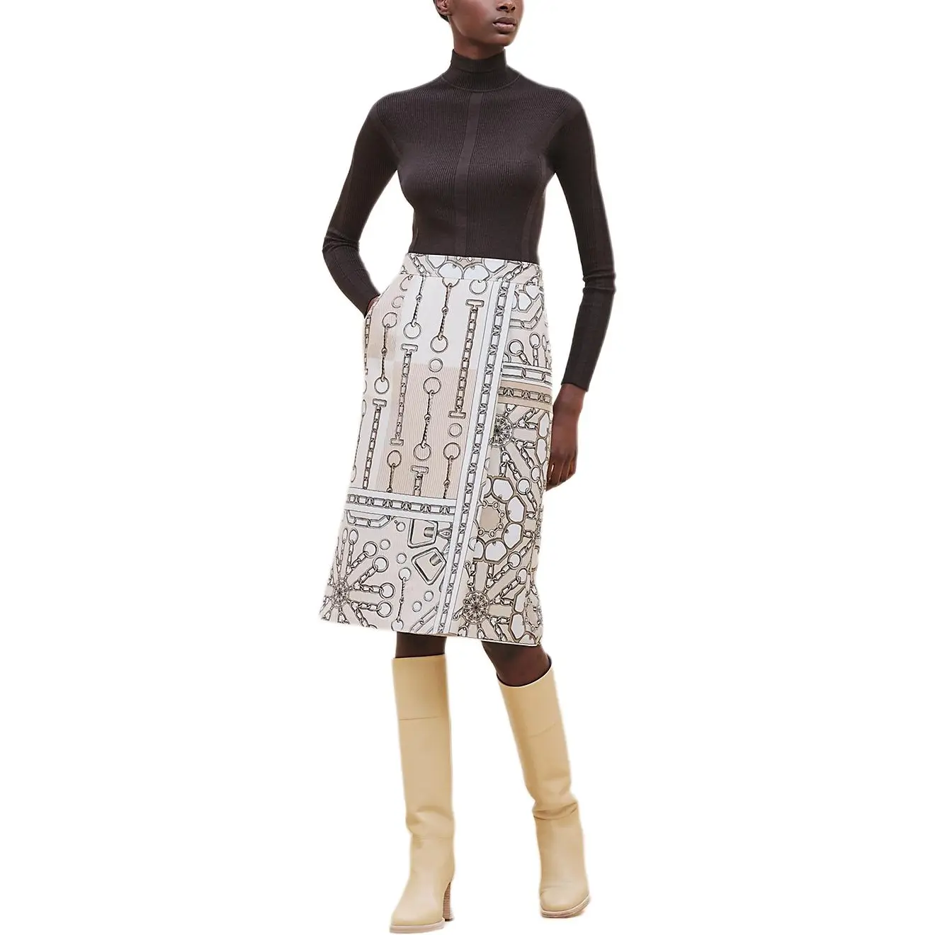 Повседневная длинная юбка женская бежевая HERMES
Повседневная длинная юбка женская бежевая HERMES