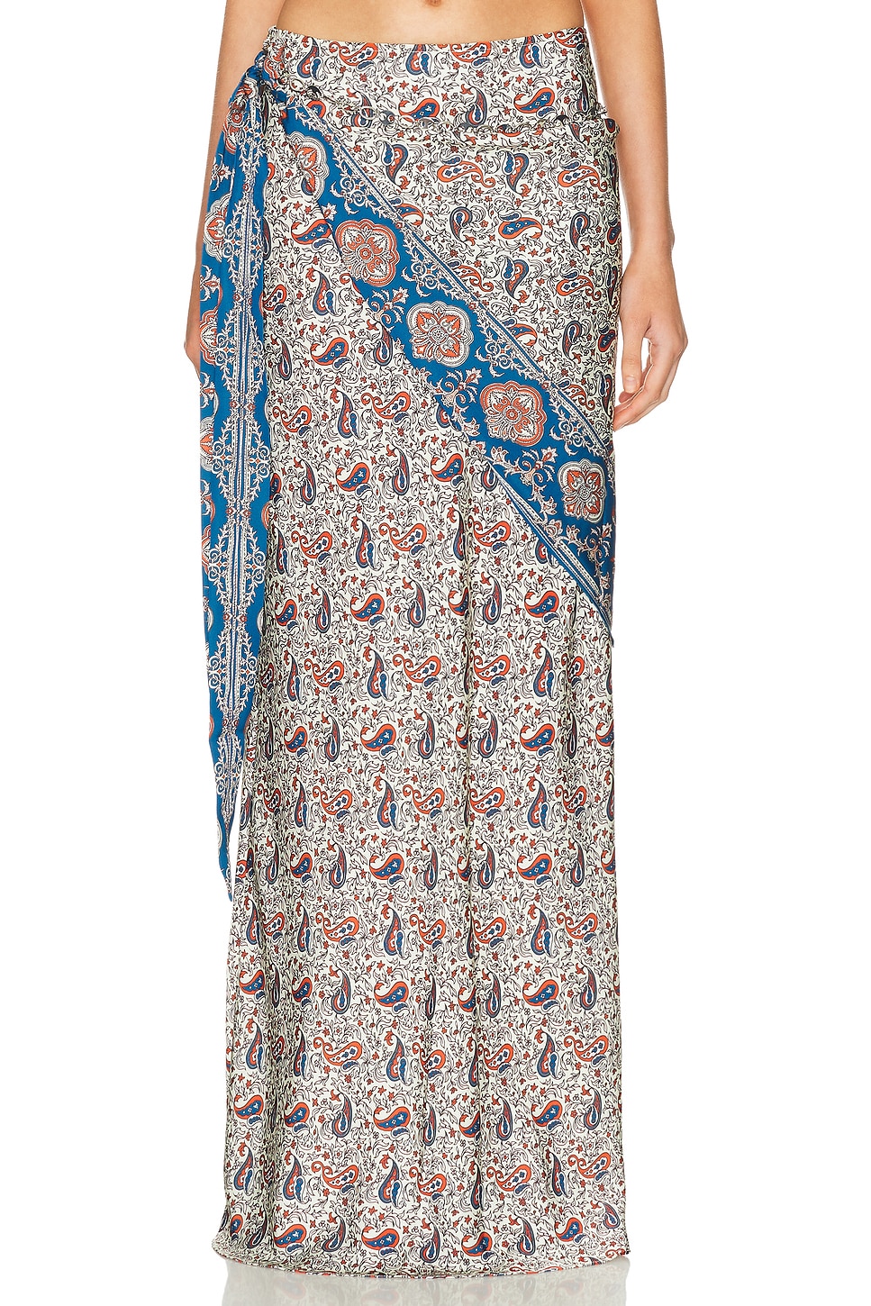 Длинная юбка-расклешенная Rabanne, Bandana Paisley & Cream 
Длинная юбка-расклешенная Rabanne, Bandana Paisley & Cream