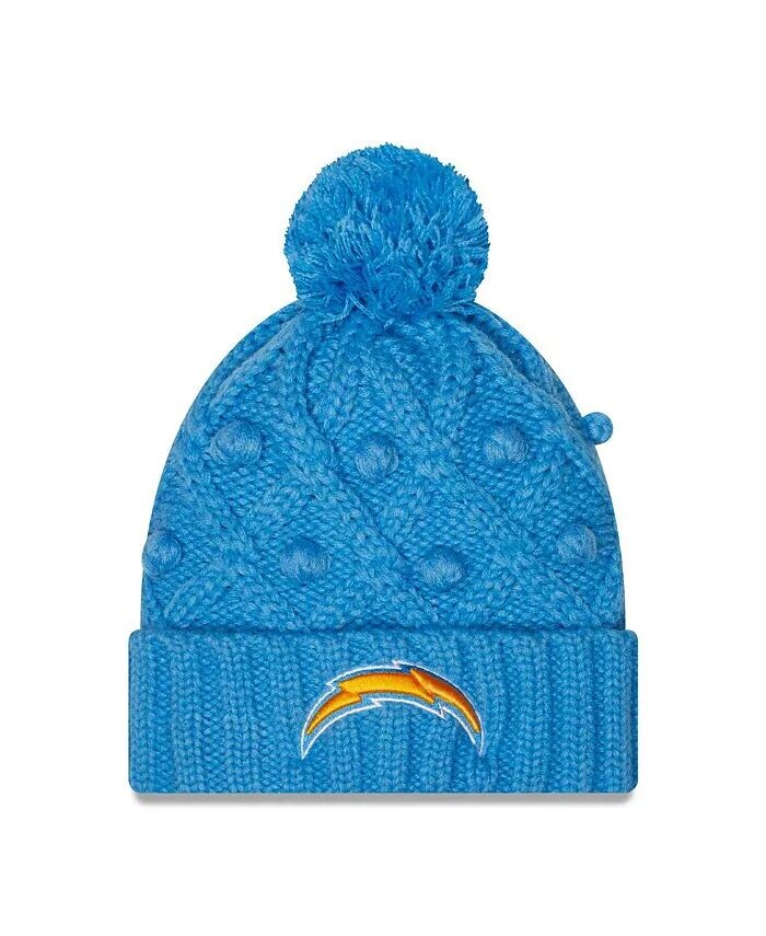 Женская пудрово-синяя вязаная шапка Los Angeles Chargers Toasty с манжетами и помпоном New Era
Женская пудрово-синяя вязаная шапка Los Angeles Chargers Toasty с манжетами и помпоном New Era