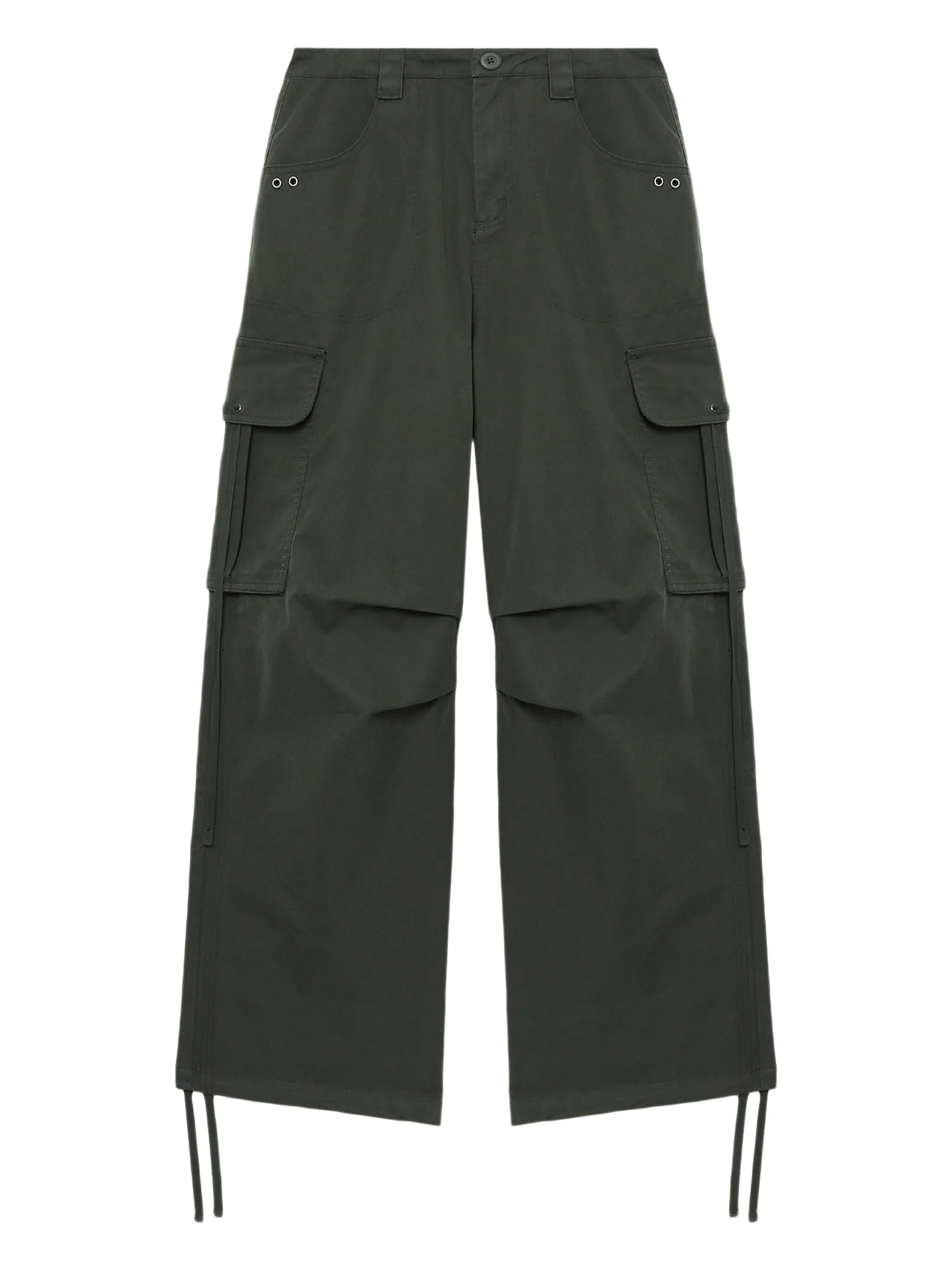 Широкие брюки карго Tout A Coup, зеленый
Широкие брюки карго Tout A Coup, зеленый