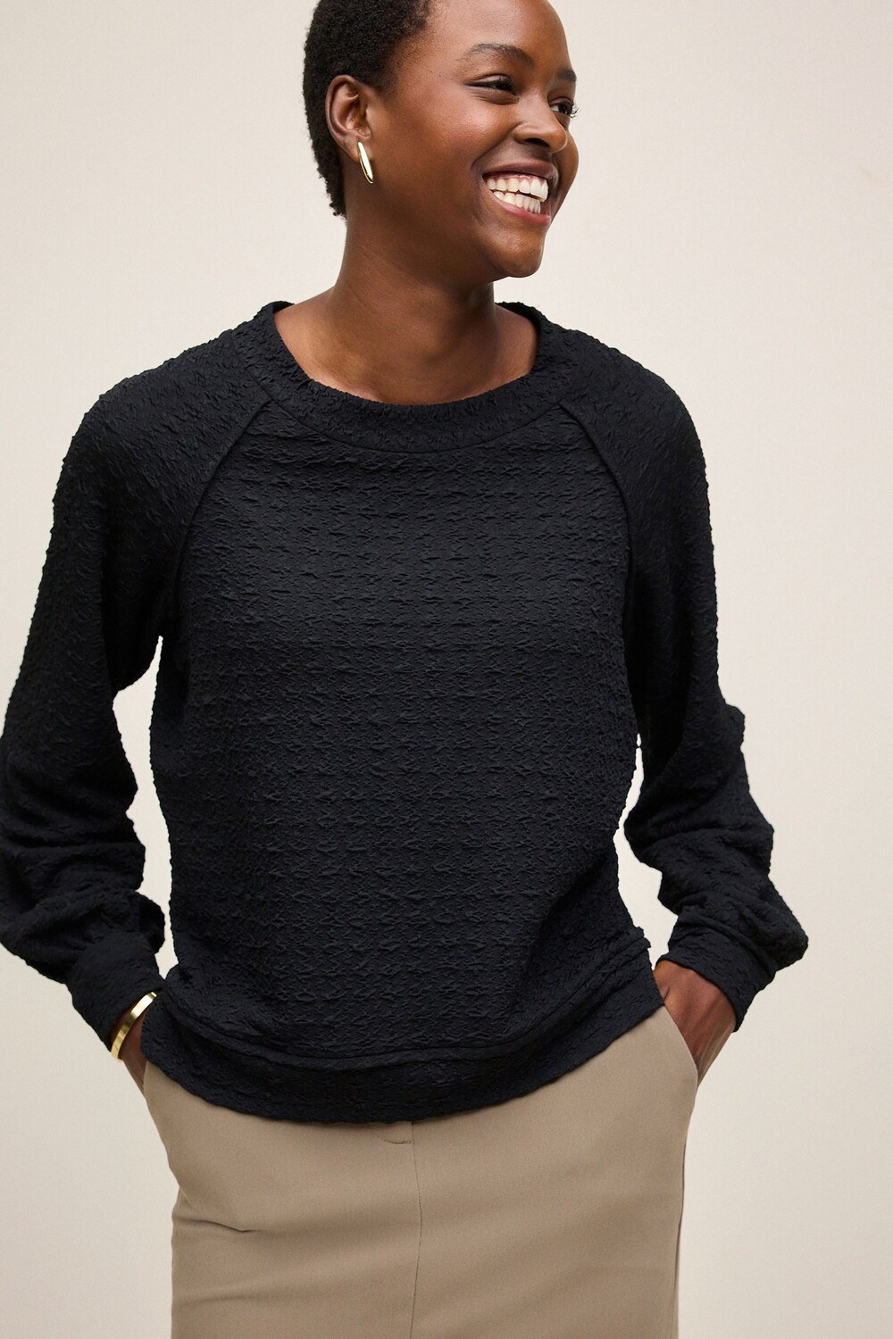 Текстурированный топ с длинными рукавами Next, черный
Текстурированный топ с длинными рукавами Next, черный