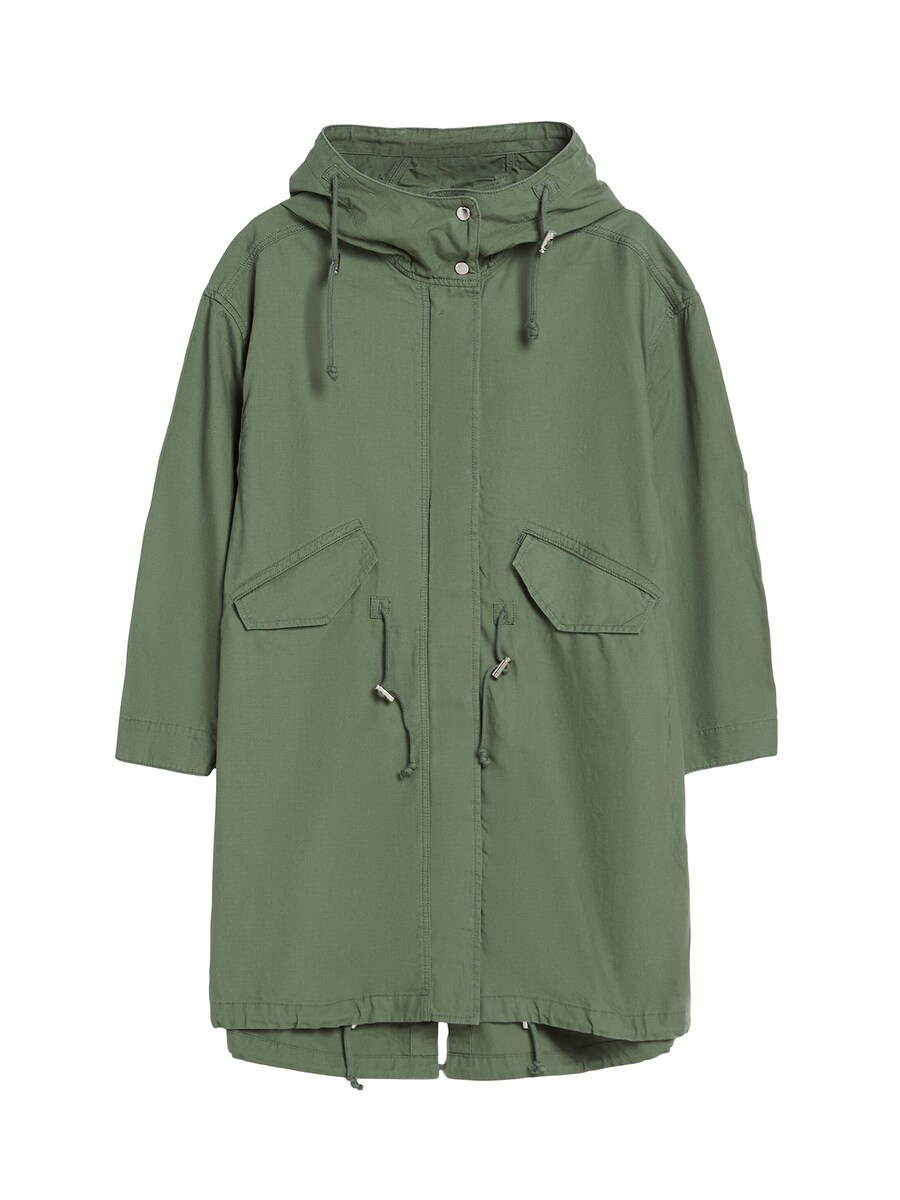 Межсезонная парка Bershka, хаки 
Межсезонная парка Bershka, хаки