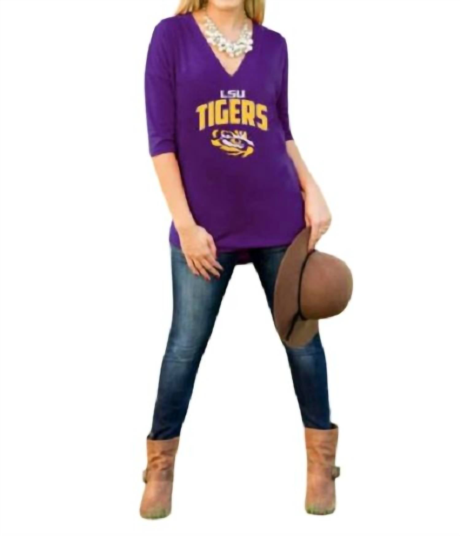 Топ Lsu Weekender фиолетового цвета Gameday Couture 
Топ Lsu Weekender фиолетового цвета Gameday Couture