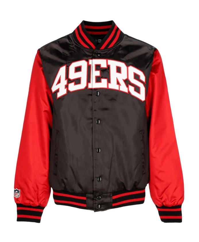 Атласный бомбер НФЛ Сан Франциско 49ers New Era, черный
Атласный бомбер НФЛ Сан Франциско 49ers New Era, черный